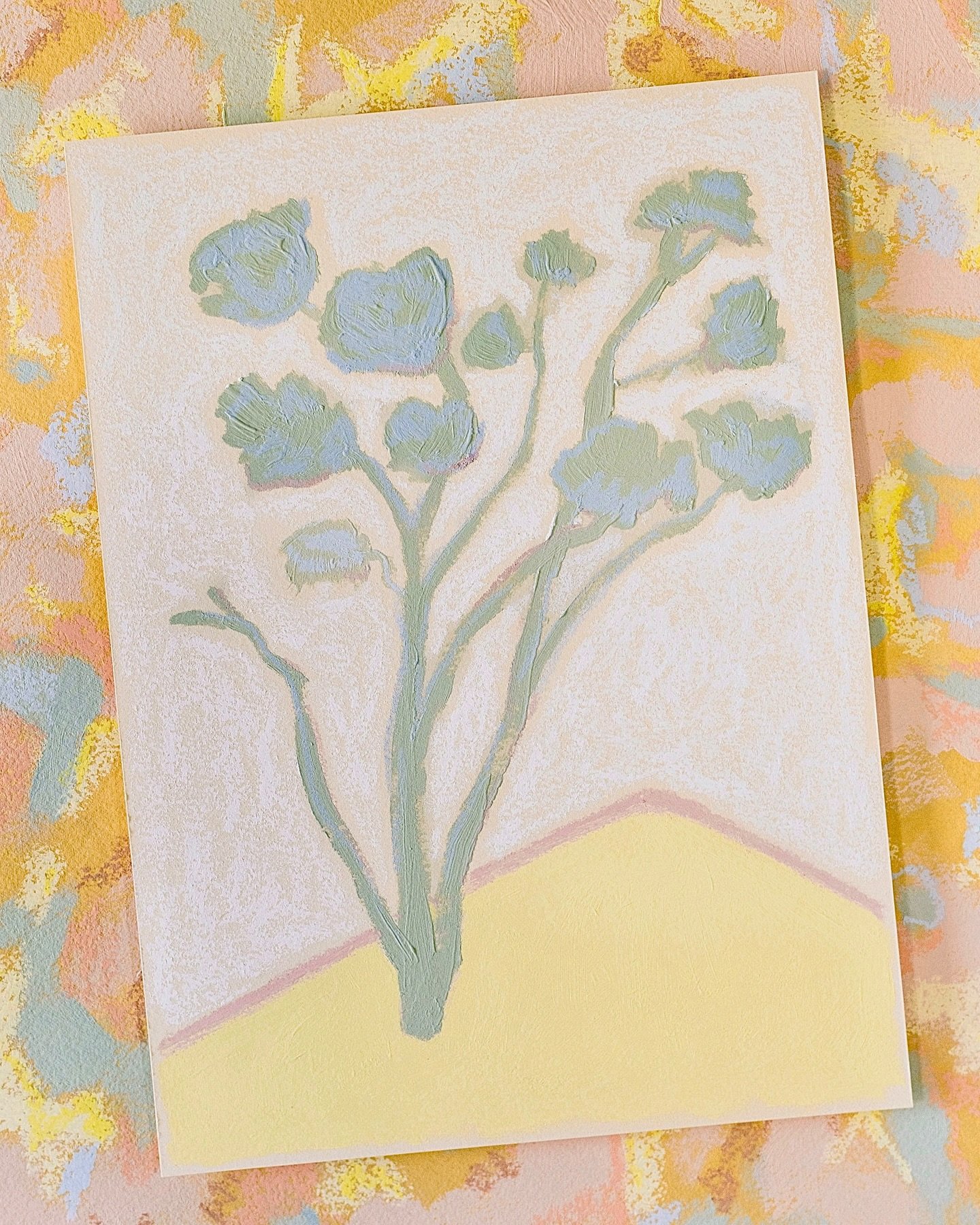 *SOLD* &lsquo;Curiosities en Blume, No. 1&rsquo; ✨ This lovely is quite special. She&rsquo;s the firstborn from this collection so it&rsquo;s no surprise that she&rsquo;s found a new home to call her own. 💛 

My belief is that art should make you fe