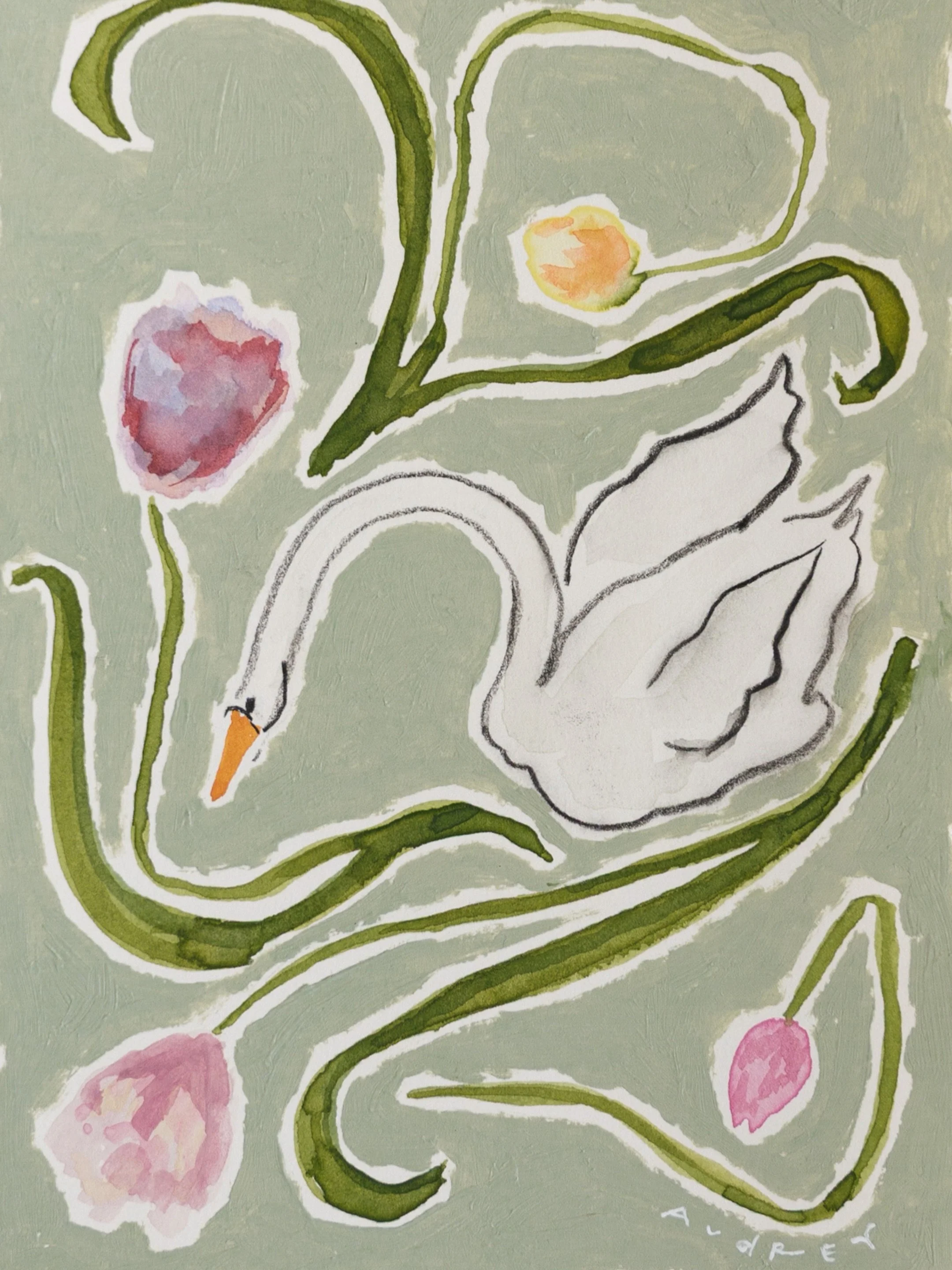 Inspired by a lifetime of intently watching and the swans 🦢 and tulips 🌷 as they dance&mdash;yet they perform for no one. 

&lsquo;The Ballet, No. 5&rsquo; is a favorite. ✨ Available // Shop now with @thecampbellcollective (link in bio) 

- ✿ -

au