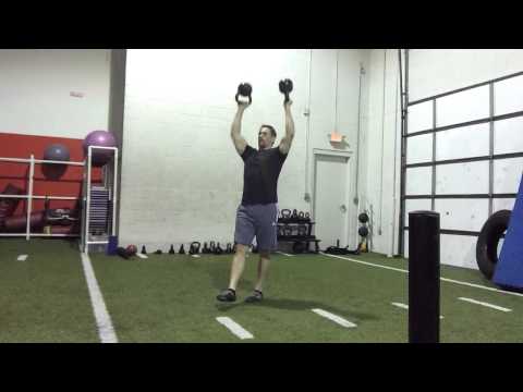 Bottoms Up Overhead Press: Single Leg