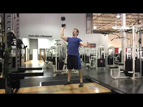 Bottoms-Up Dumbbell Press