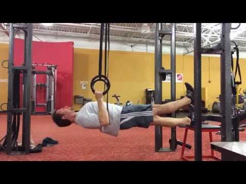Ring Inverted Rows Single Leg