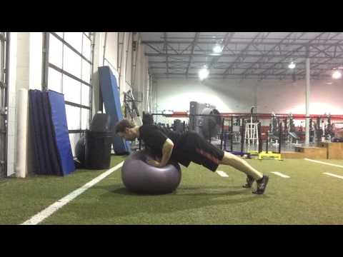 Stability Ball Pushups