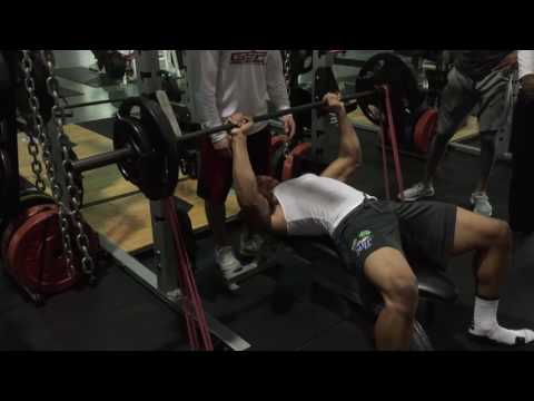 NFL Training: Band Resisted Bench Press
