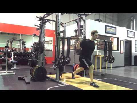 Barbell Lunges: Multiple Bands