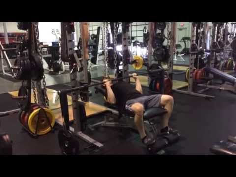 Incline Barbell Press: Hanging Bands