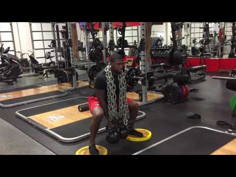 Double Pause Gliding Kettlebell Deadlift (w/ Chains)