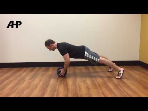 Medicine Ball Chest Squeezing Pushup