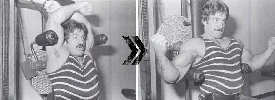 Exhibit 1 - Mike Mentzer Performing a Hybrid Nautilus Lat Pulldown with Direct Stimulation