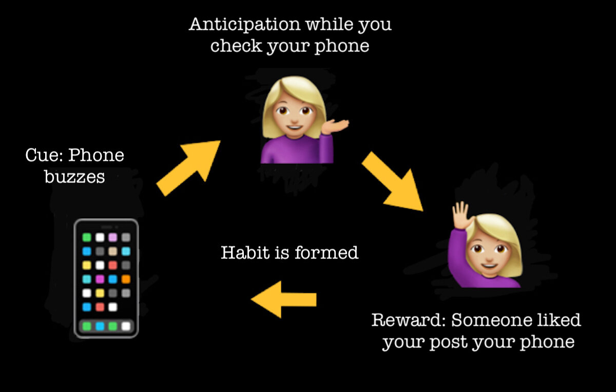 Dopamine induced loop
