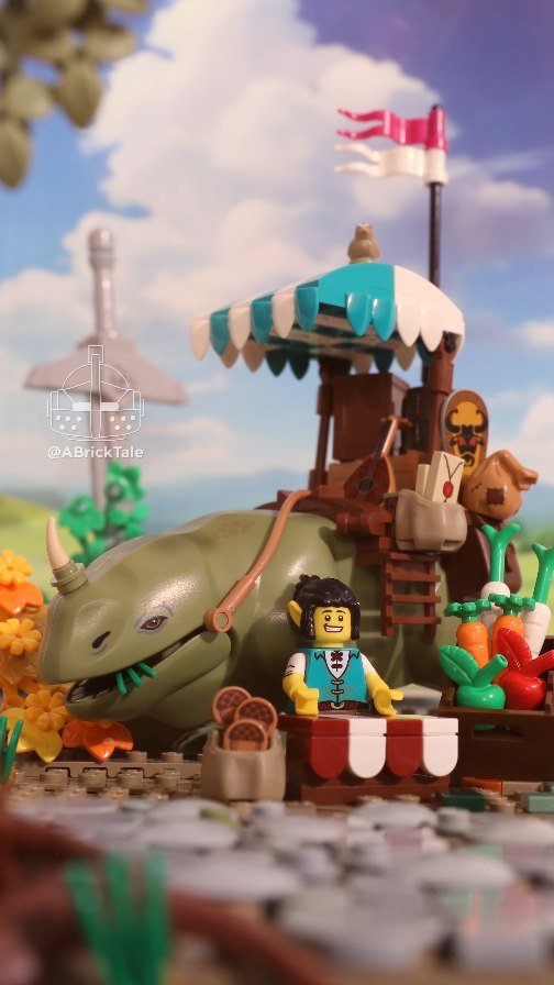 The colorful flags and canopies of the travelling merchants are a welcome sight along the Monarch's Road. These eccentric vendors are purveyors of all manner of goods, services, and rumours - all going for a bargain price! They eagerly await any and