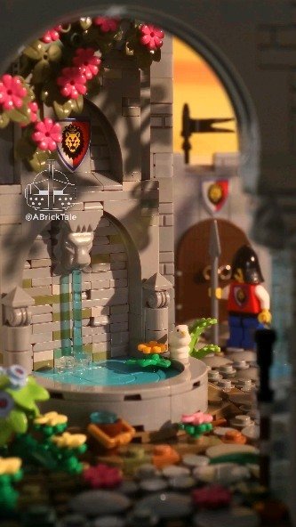 One of the older and more secluded places within the castle walls is the Lion Fountain Garden. Favored by King Leo in his youth, the square is now seldom visited, save for the occasional white robin.
#lego #stopmotion #legocastle #legos #legostagram