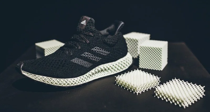 Adidas Futurecraft 4D using a 3D printed mesh by Carbon Source:https://boutique.humbleandrich.com/
