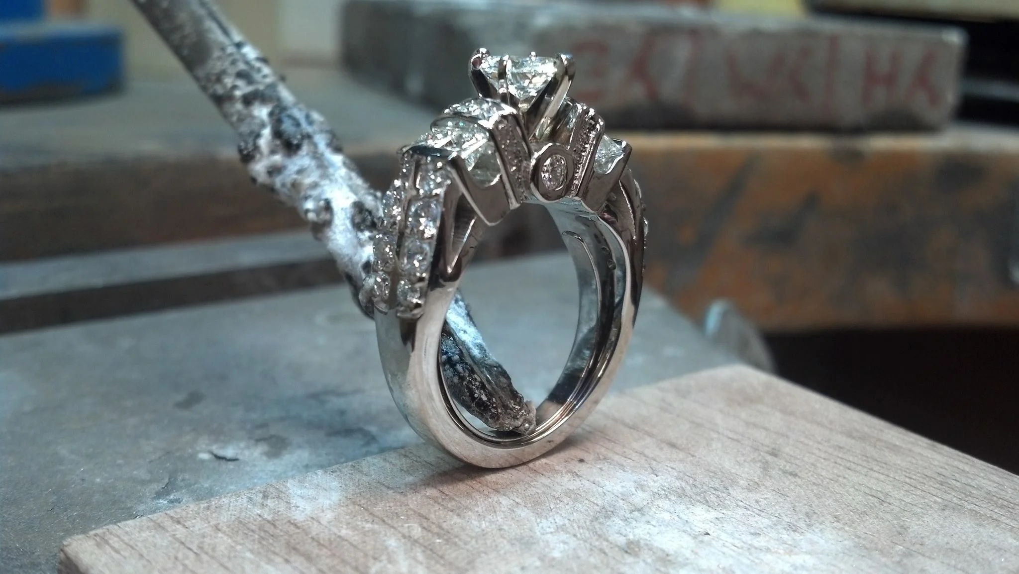 14k diamond remount