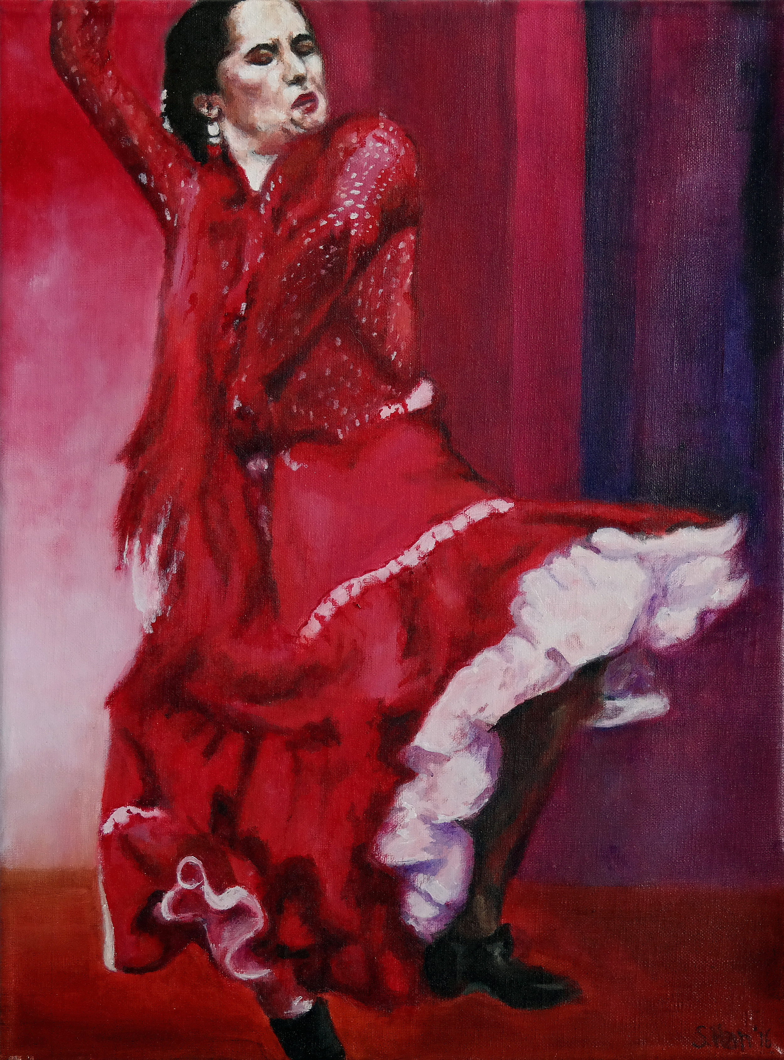 The flamenco dancer