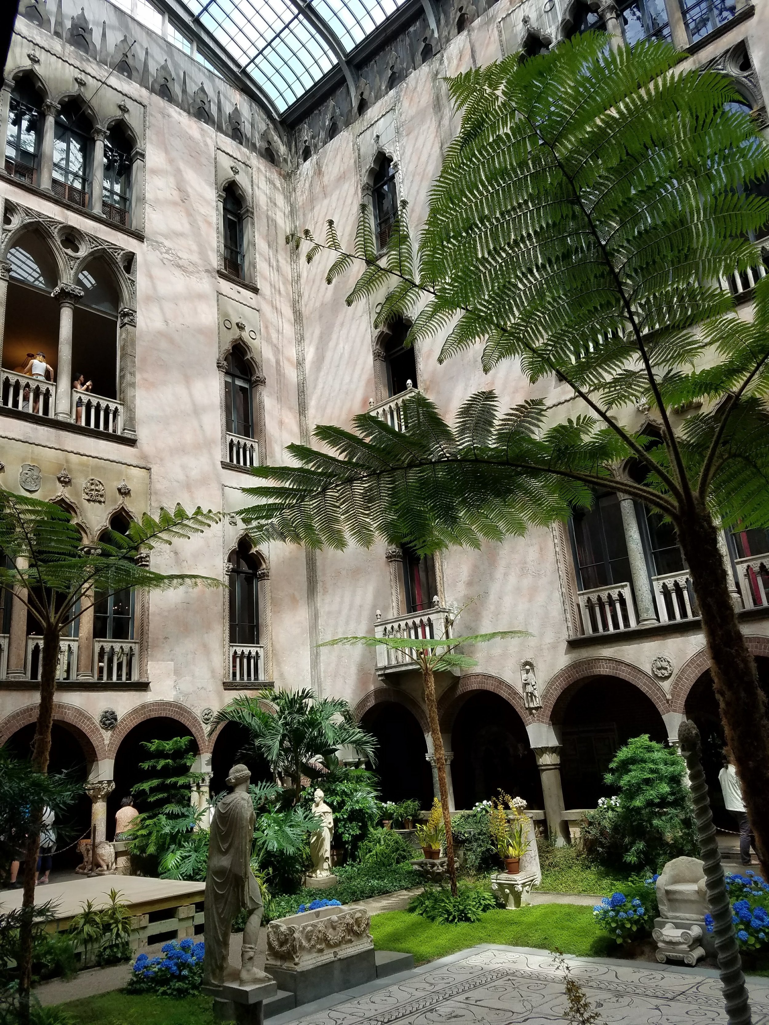  Courtyard in the Isabella Stewart Gardner Museum in Boston, MA. 