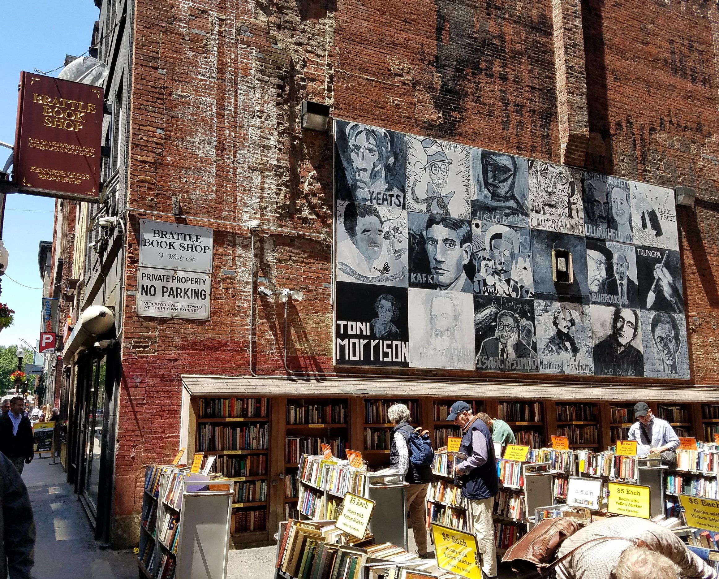  Mural outside Brattle Bookshop in Boston, MA.  