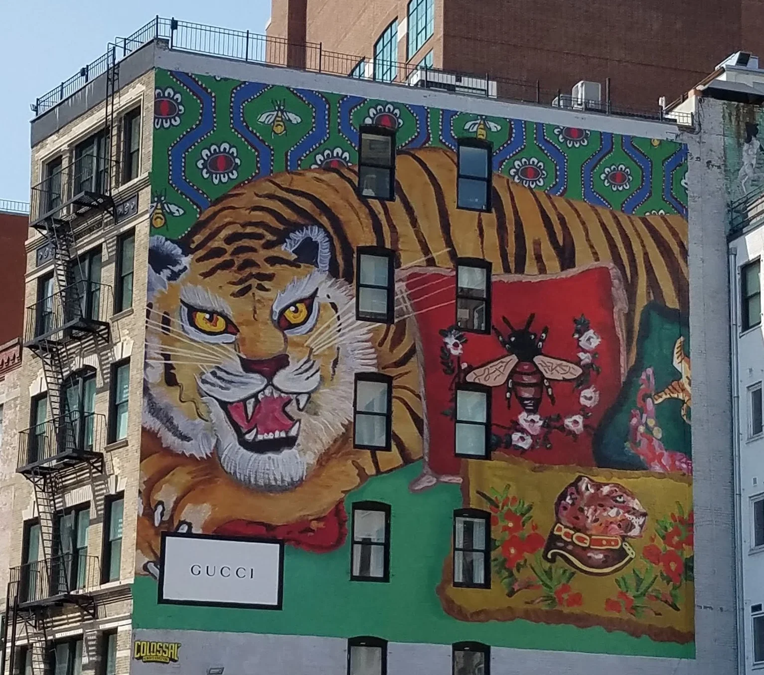 Mural in Soho, New York.