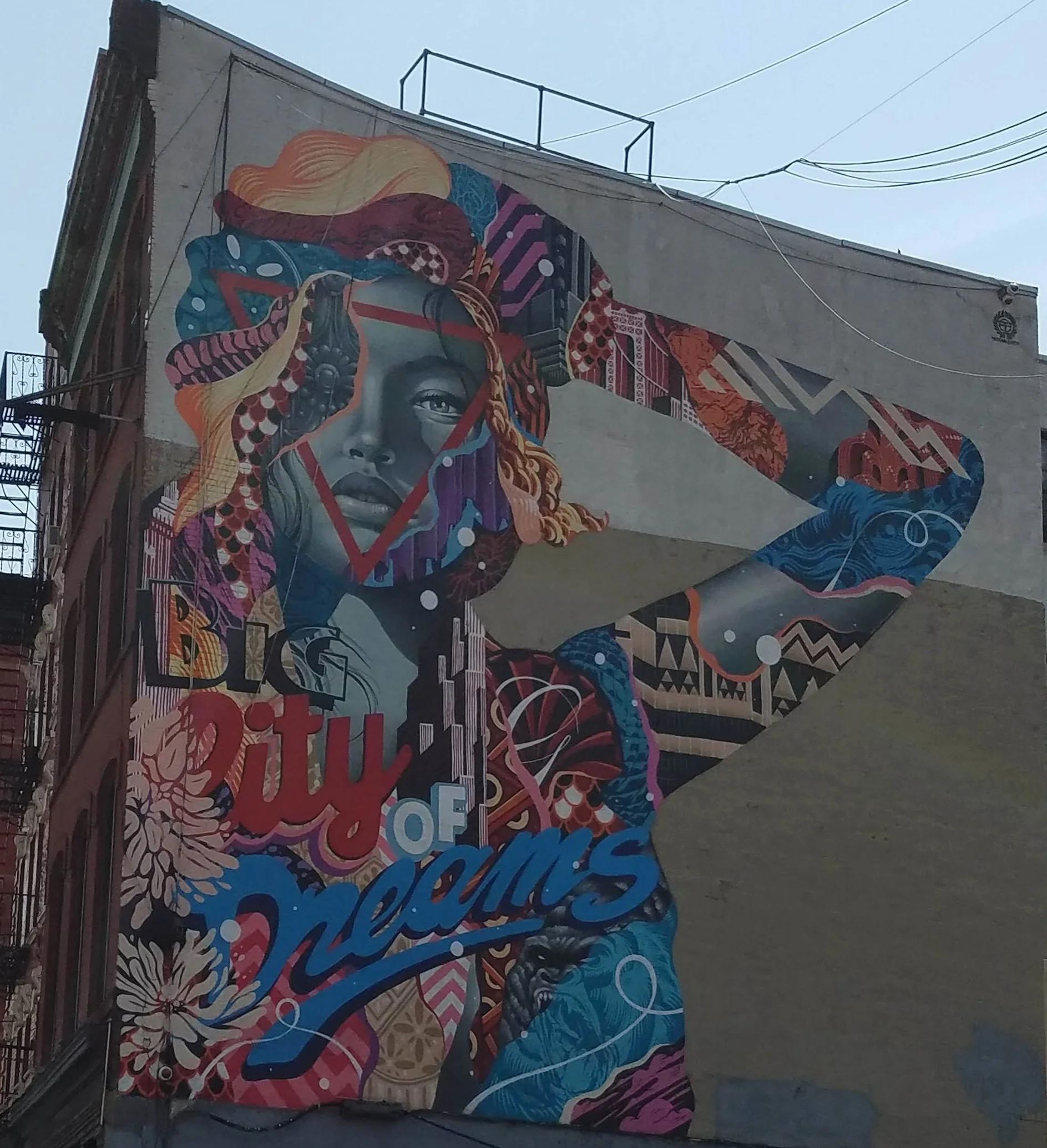 Mural in Little Italy, New York.