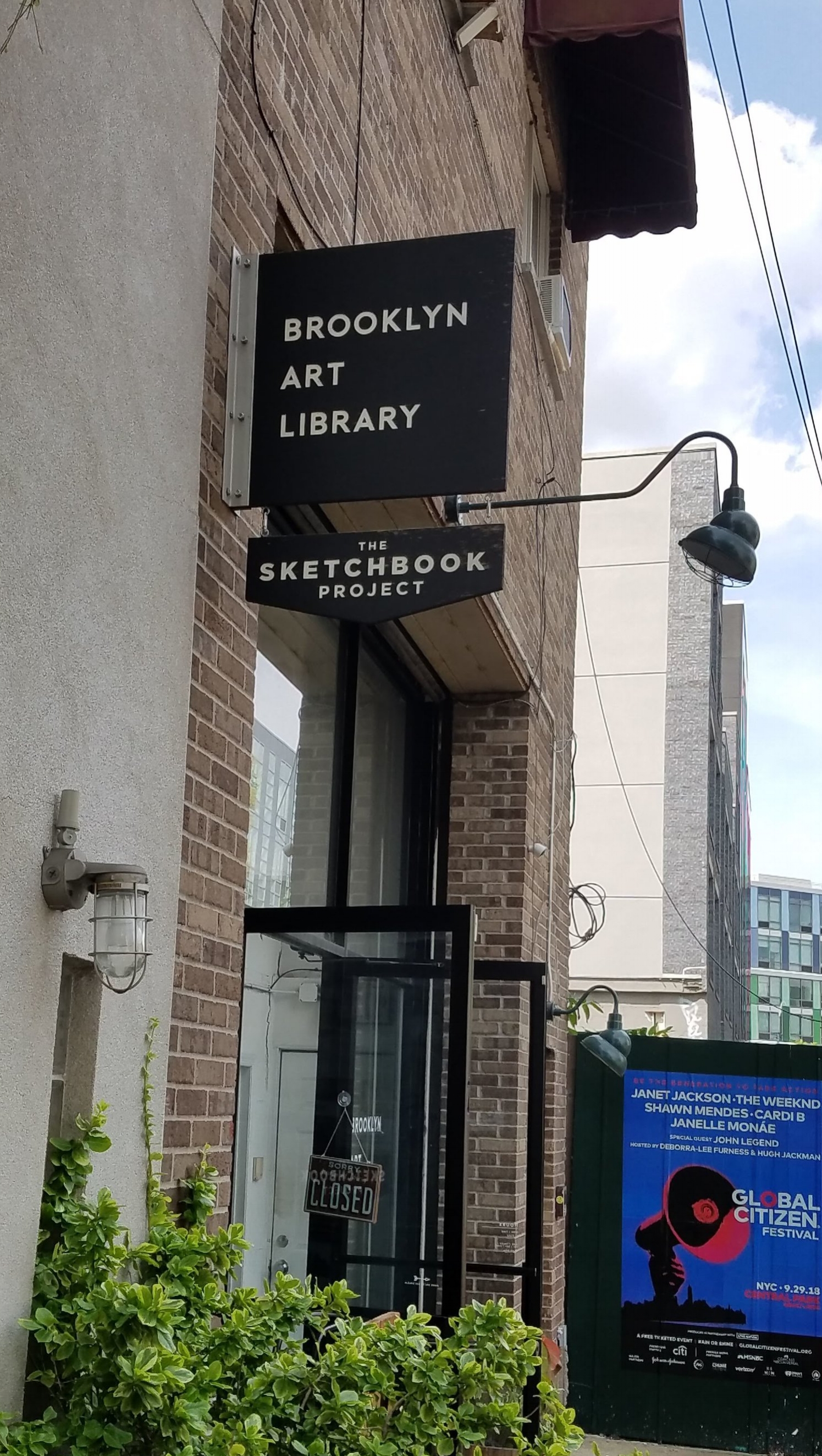  Exterior of the Brooklyn Art Library in Williamsburg, Brooklyn. 