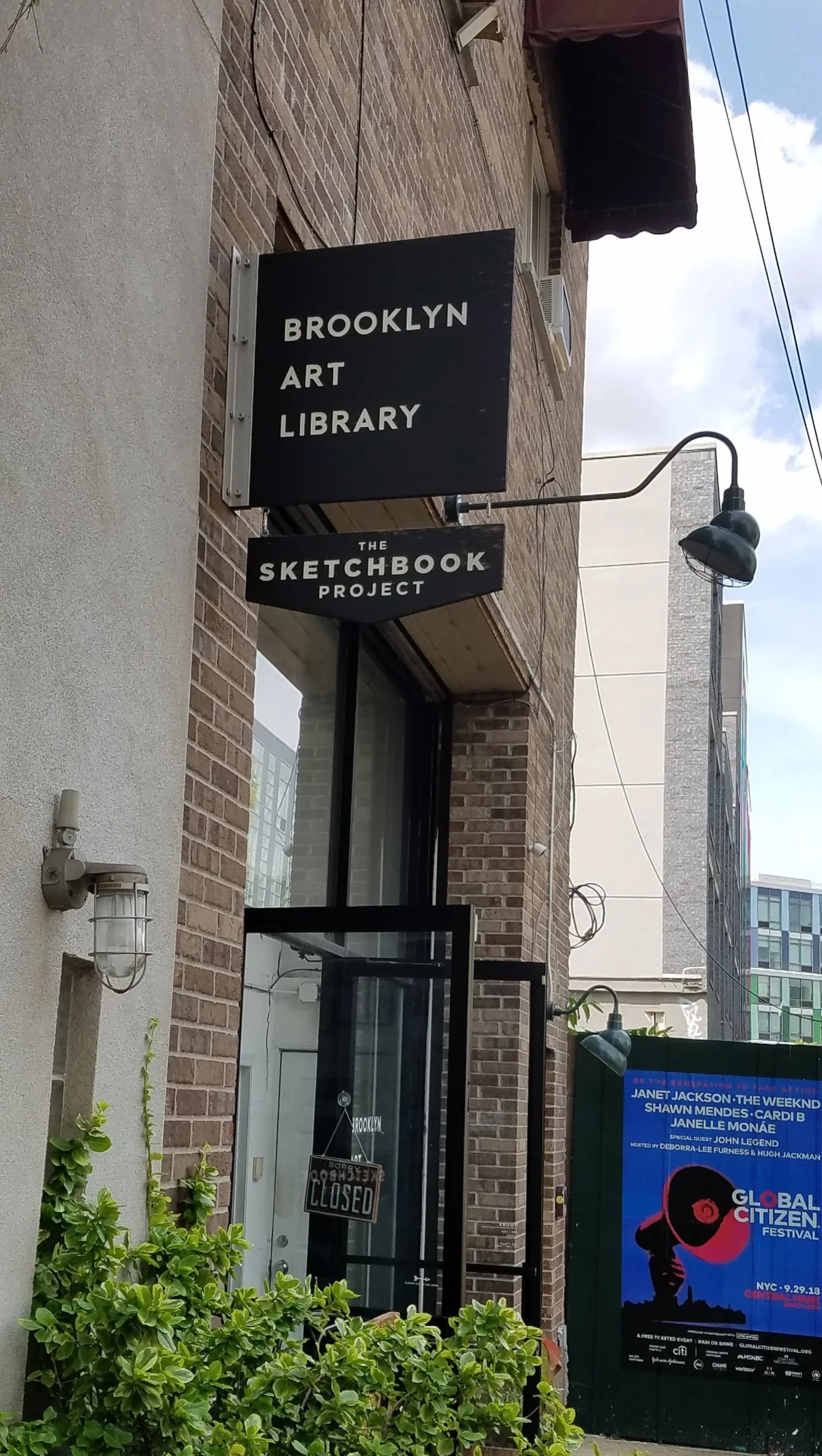 Exterior of the Brooklyn Art Library in Williamsburg, Brooklyn.