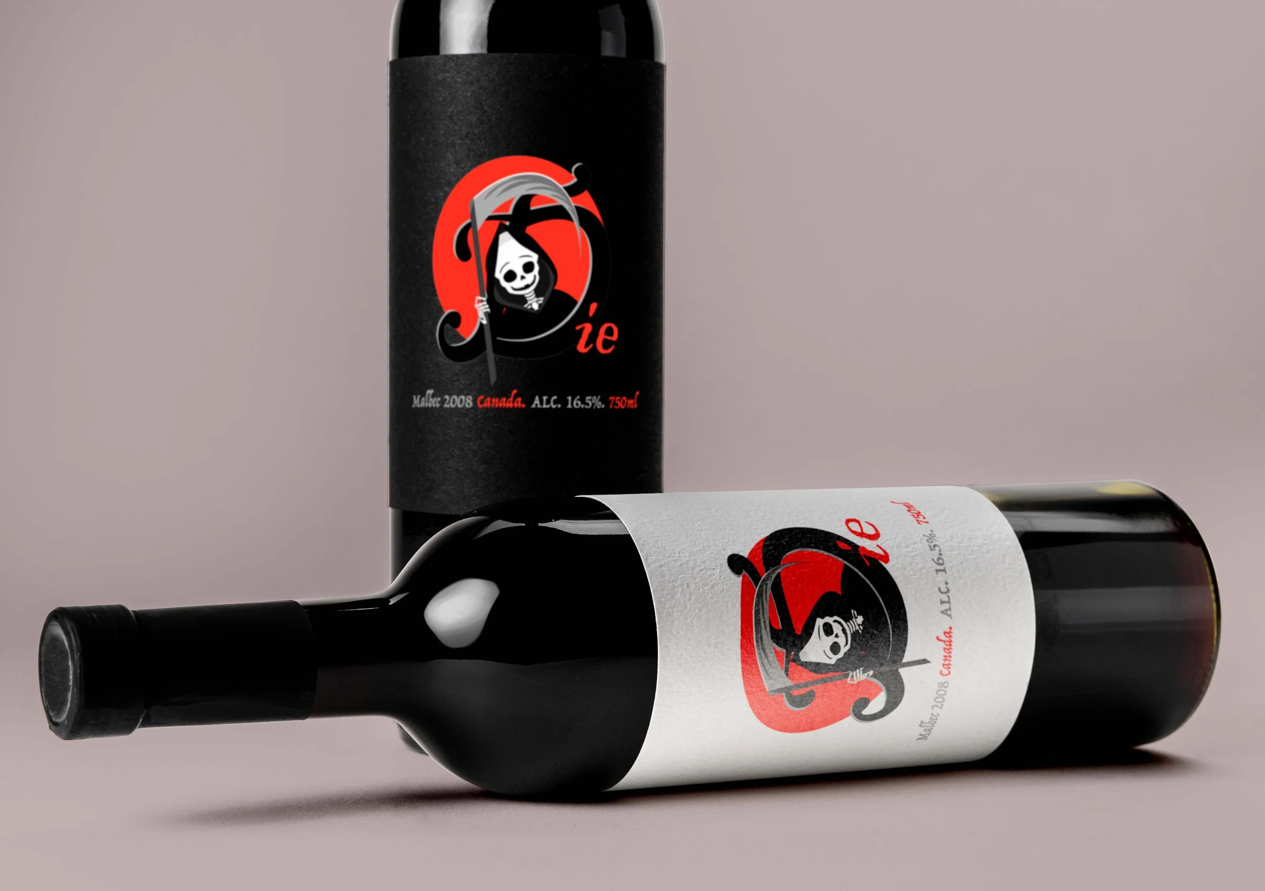 Wine Label Design MockUp for Wine Bottle 
