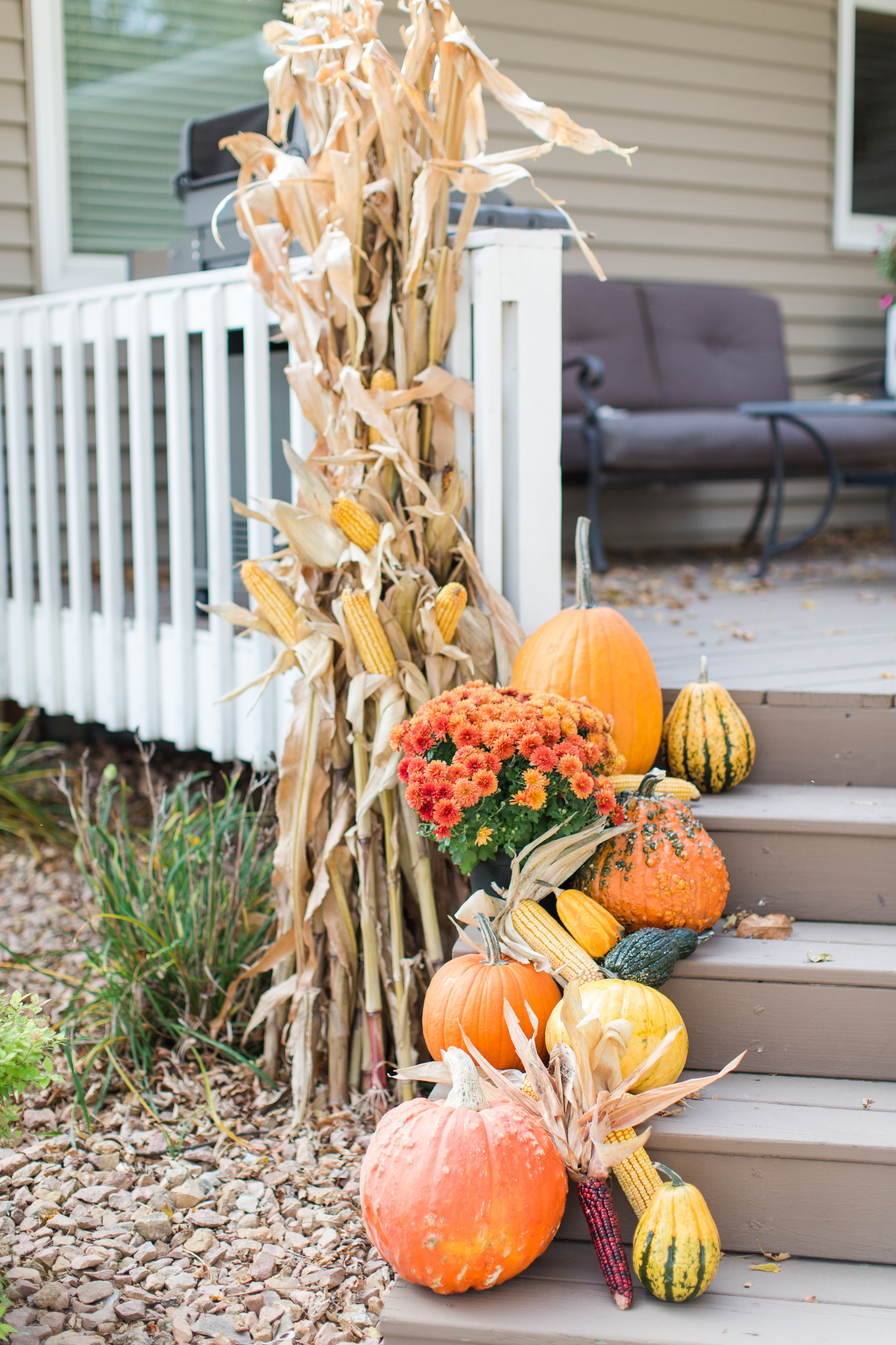 fall decor | stephanie lynn photography | front porch | fall decorating