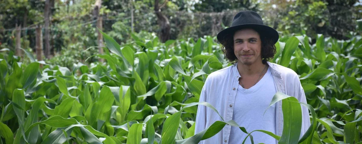 Nico Kayser on the Otoy farm. All photos by the author CLARISSA WEI