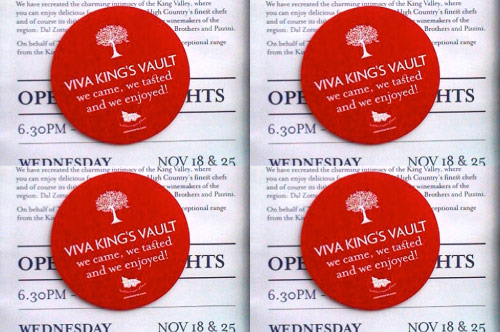 Kings Vault Pop-Up Bar - open for VIP tastings and for general public to meet the winemakers