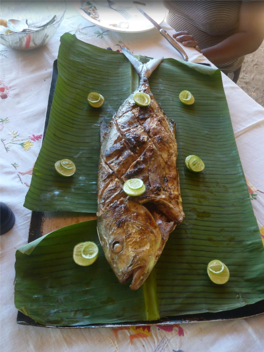 Stunning Seafood dishes at Eden Lodge, Nosy Be, Madagascar