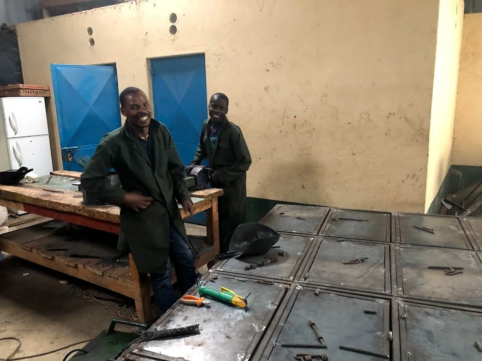 In addition to our carpentry program, this year, our young men are also being trained in welding. They are currently working on new lockers for their dorm rooms. We are so grateful to be able to provide them with another useful skill.