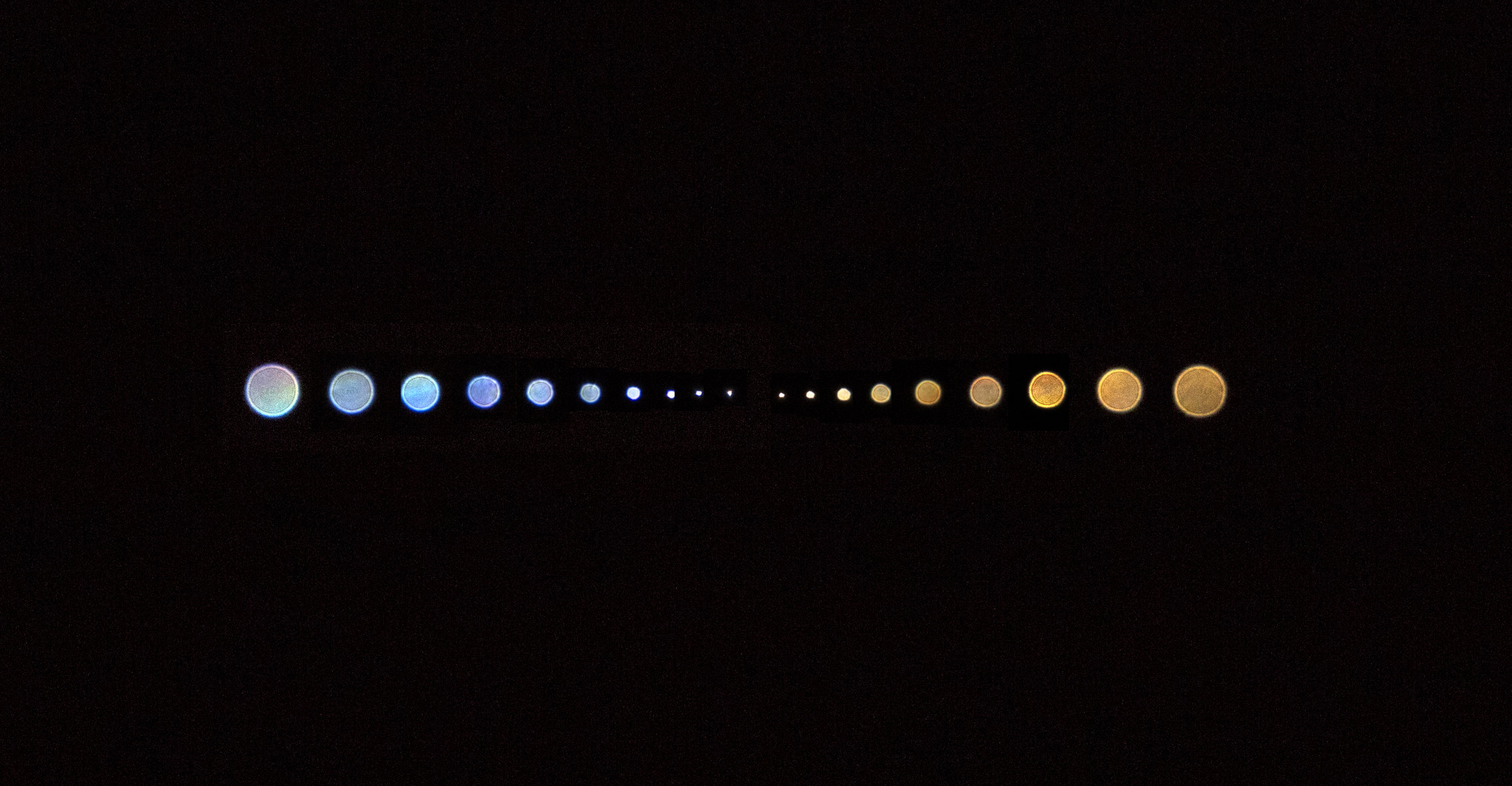 7th January 2018 - Colours of Rigel & Betelgeuse