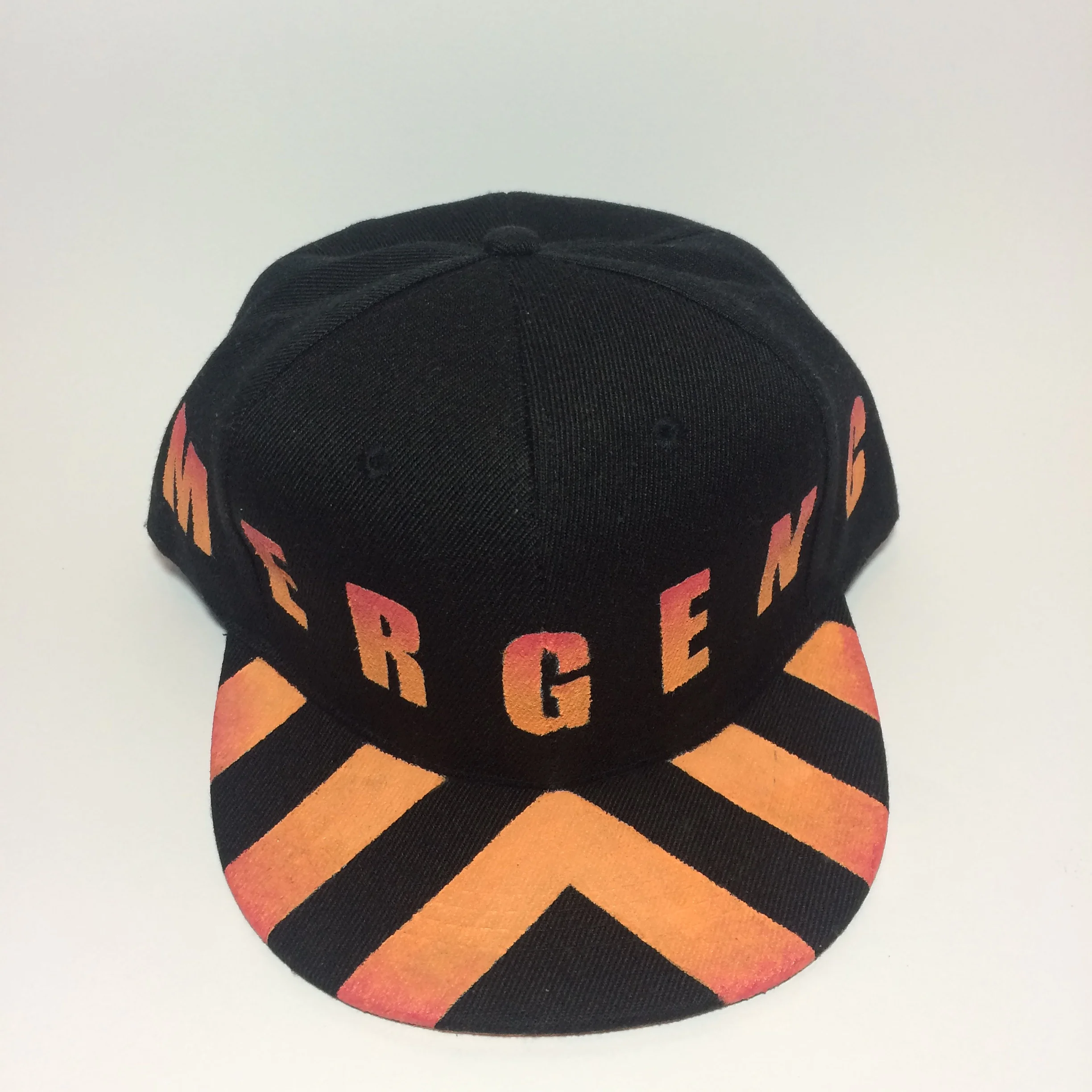  2016  Hand-Painted 'Emergency' Snapback Cap (for sale) 