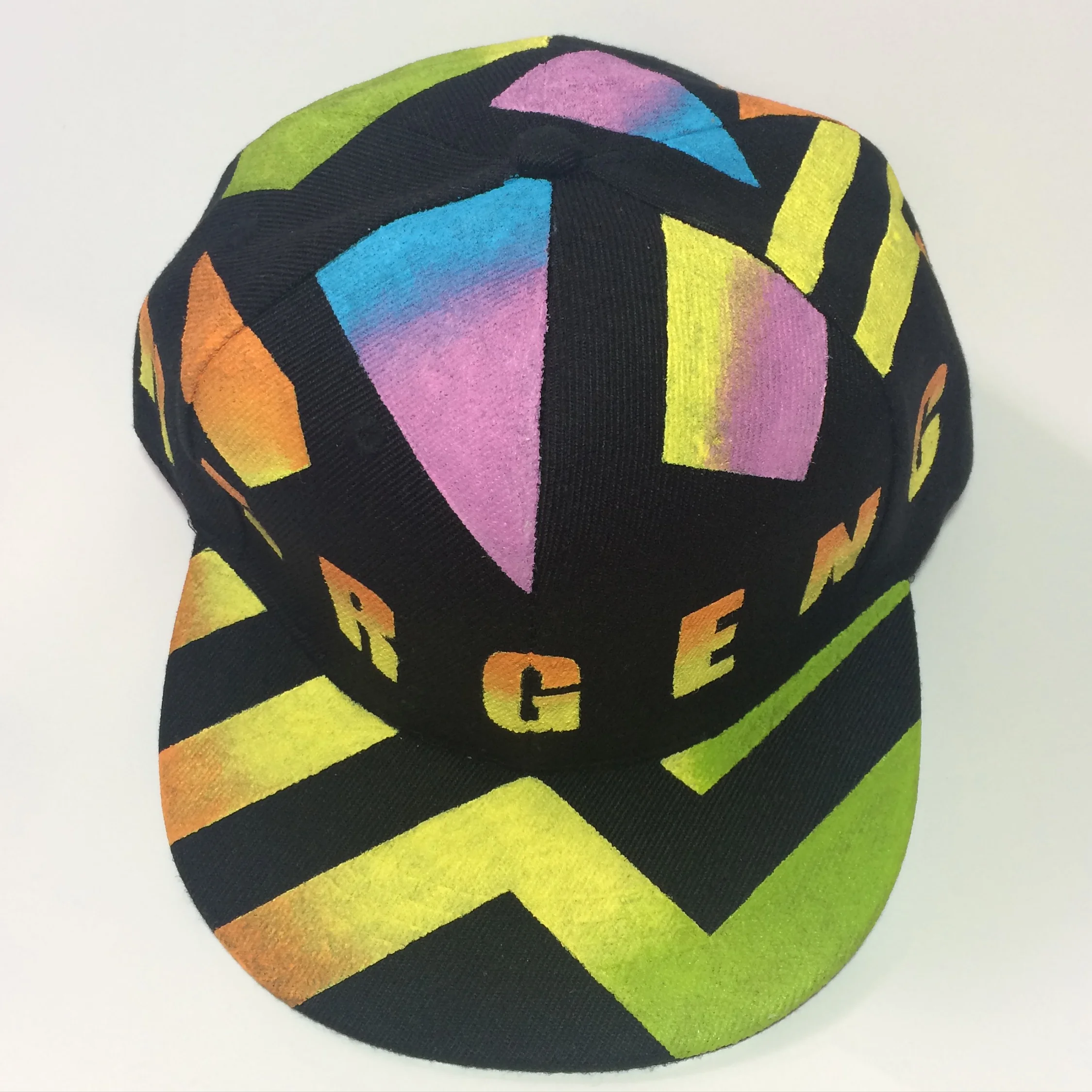  June 2016  Hand-Painted 'Emergency' Snapback Cap for Robbie Pang (IG: @thefabnobody) 