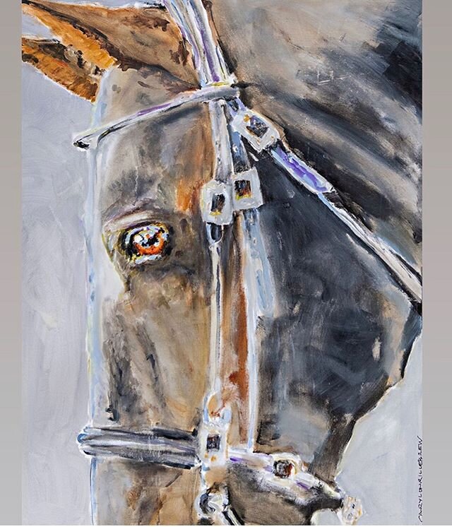 Missing your horse during quarantine?  The perfect time to commission a portrait!! @carylonkillebrew and many others to suit your style and needs during this difficult time. Let the silver lining be soon hanging in your house! #commissionedart #equin