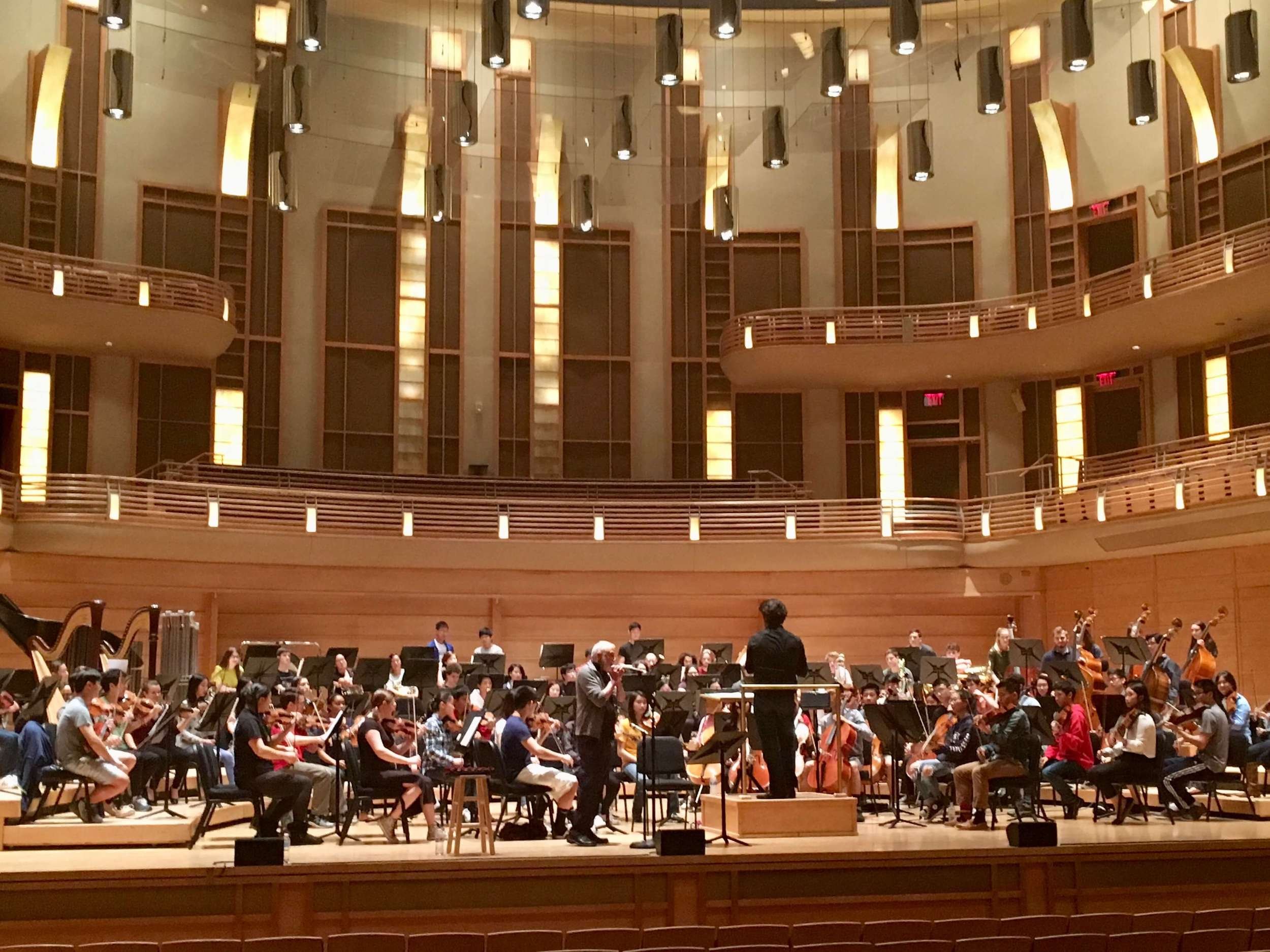 Rehearsal with the Maryland Youth Symphony Orchestra