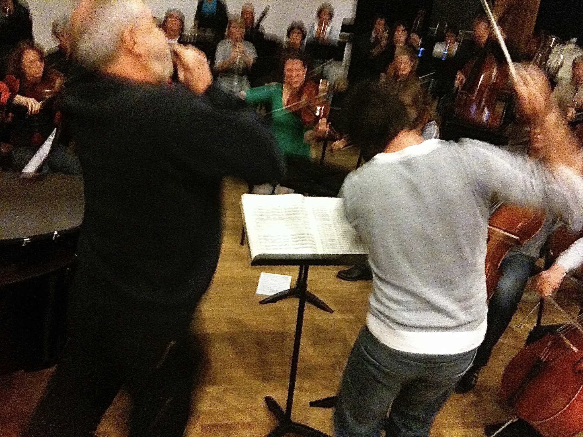 Exuberant rehearsal in Netherlands