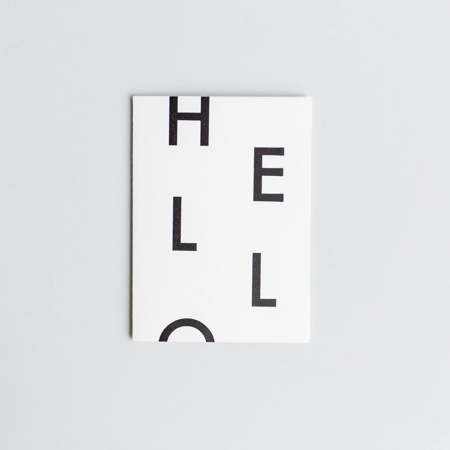 In Haus Press Letterpress Hello Card