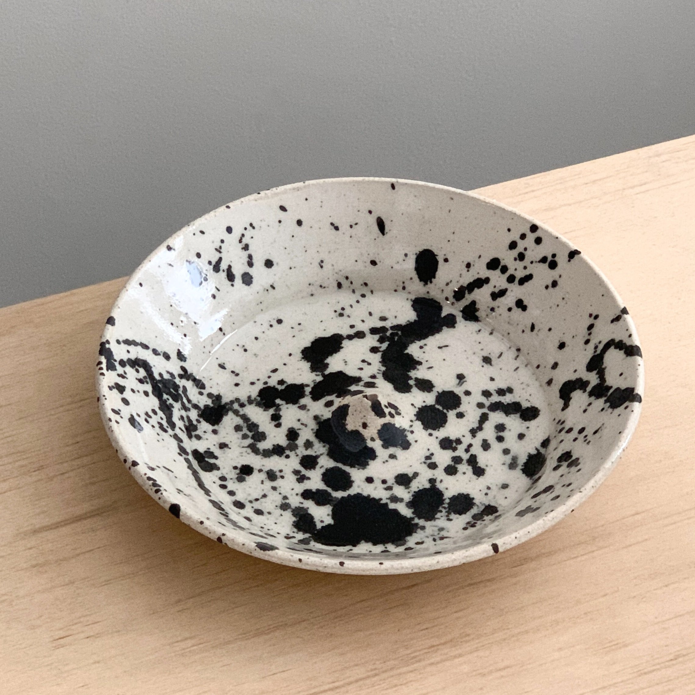 Ceramic Glazed Speckled Incense Holder Dish