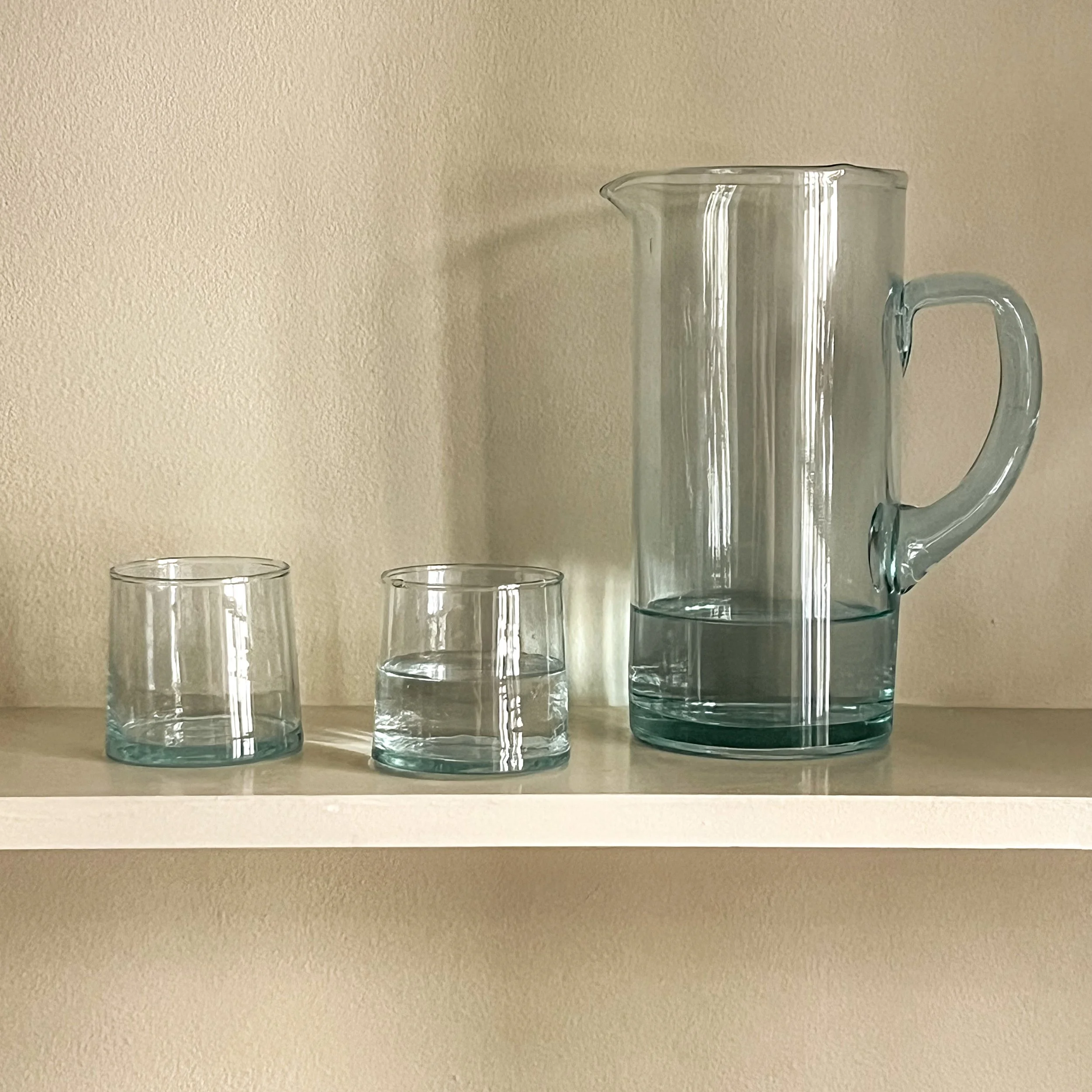 Recycled Glass Large Jug