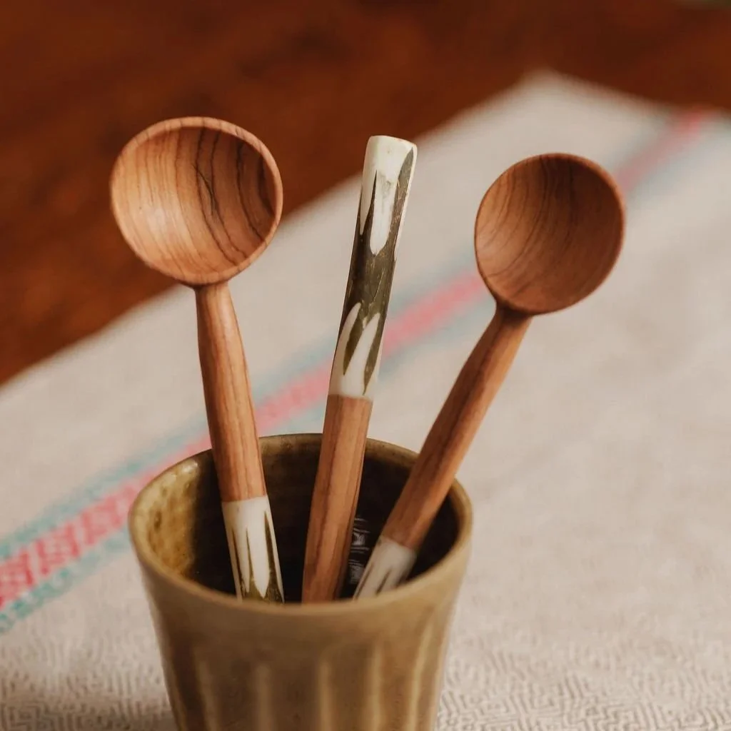 Olive Wood Sugar Spoon