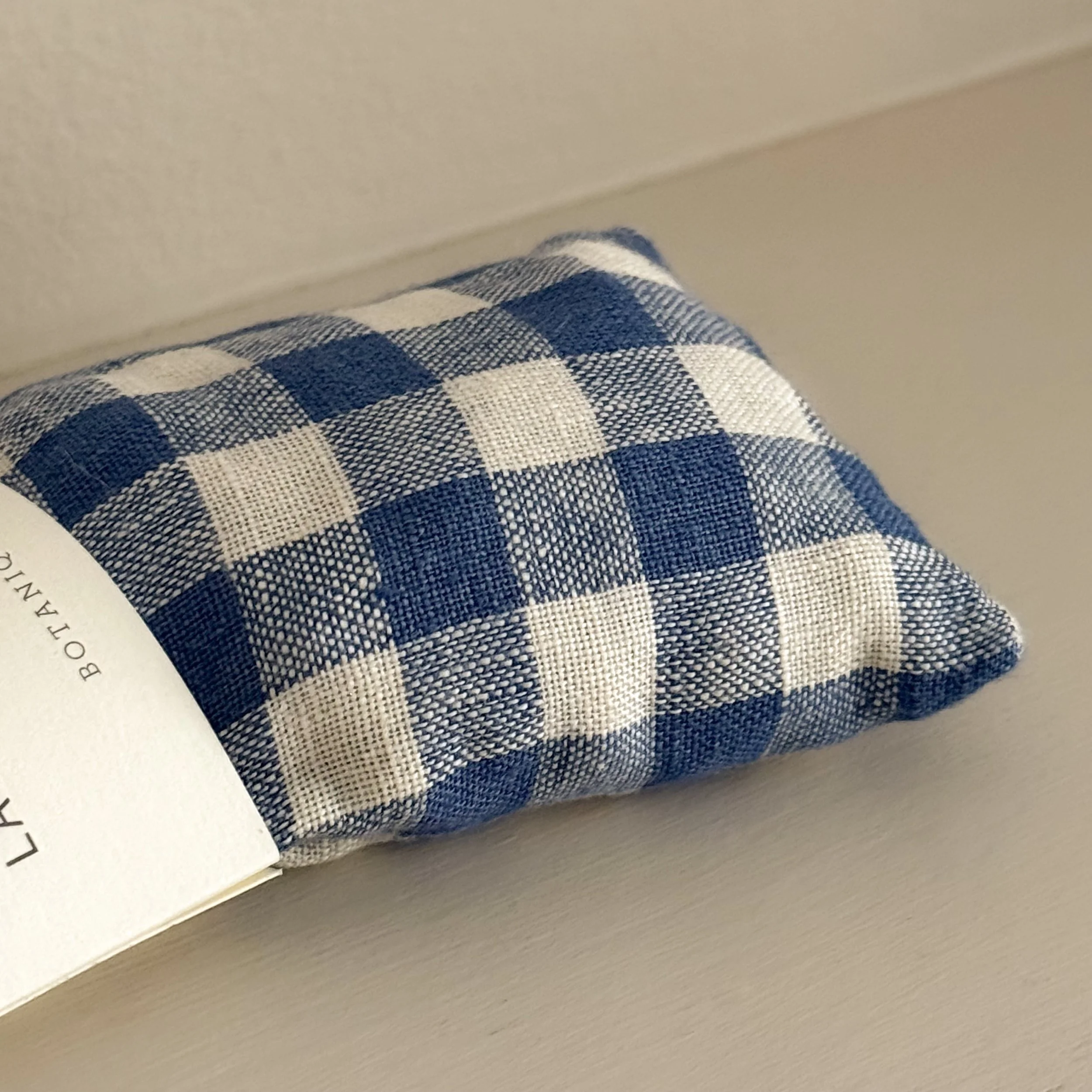 Lavender Eye Pillow Blue Gingham