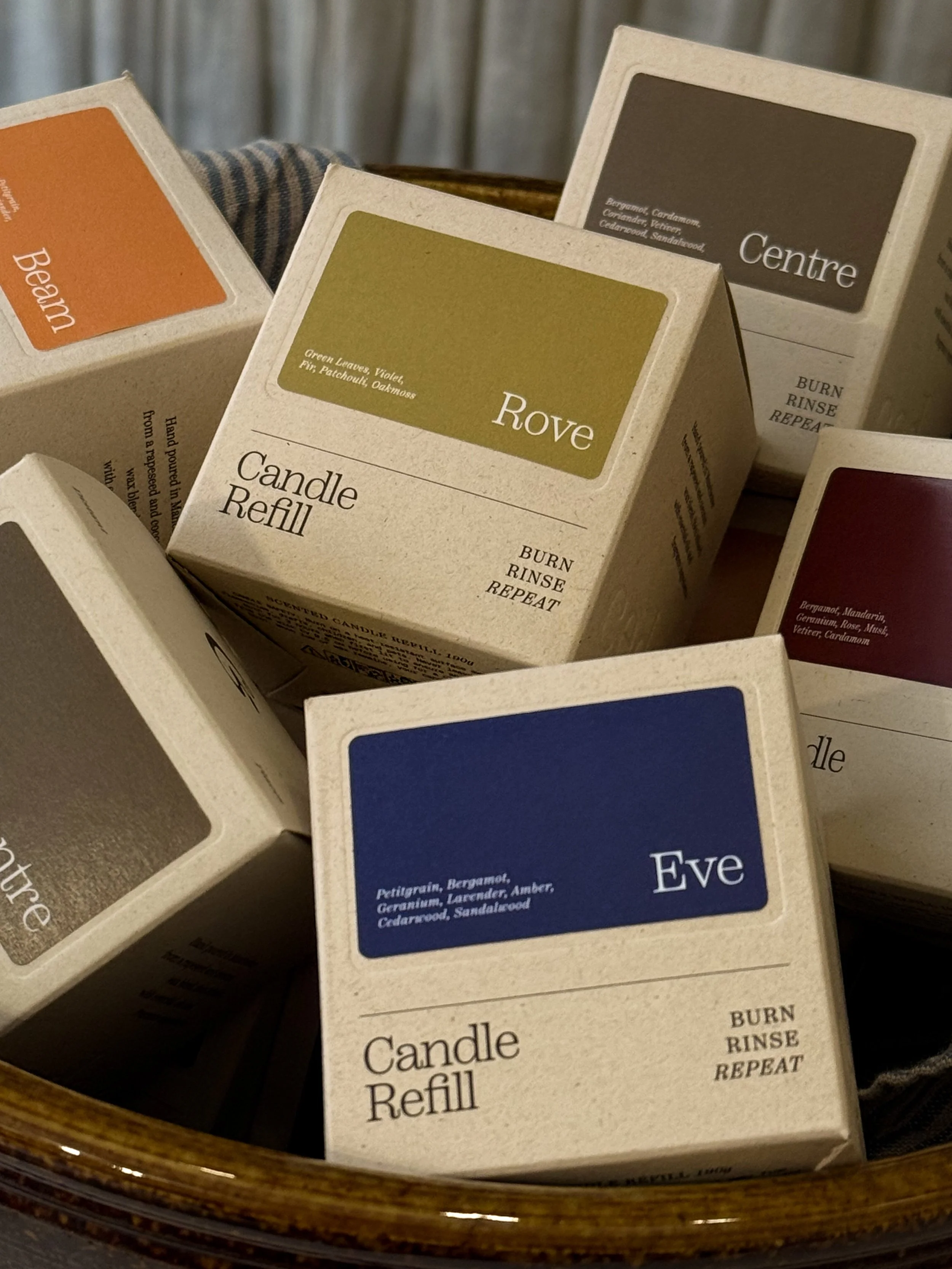 Refillable Natural Wax Handmade Candles