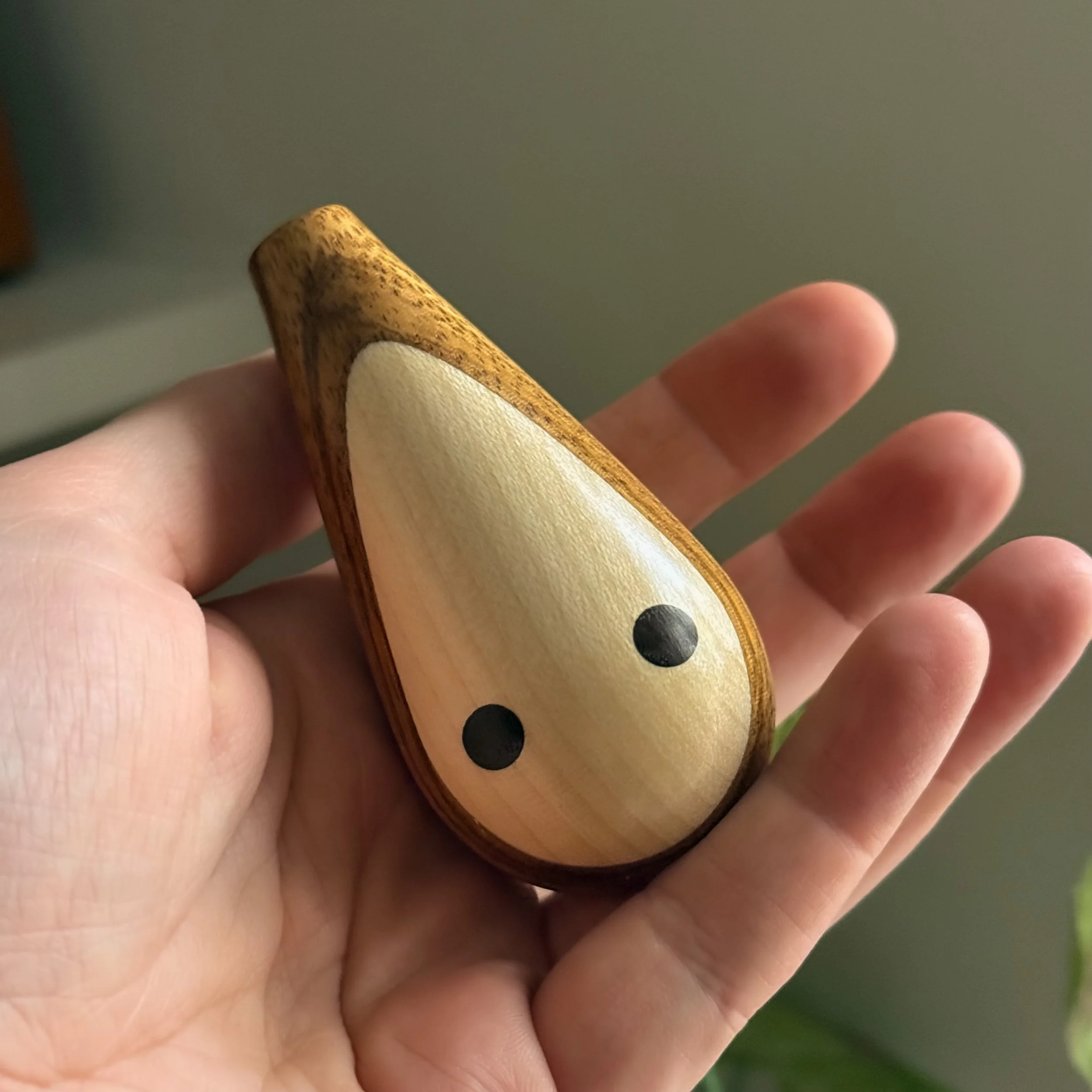 Handmade Wooden Droplet Toy Ornament