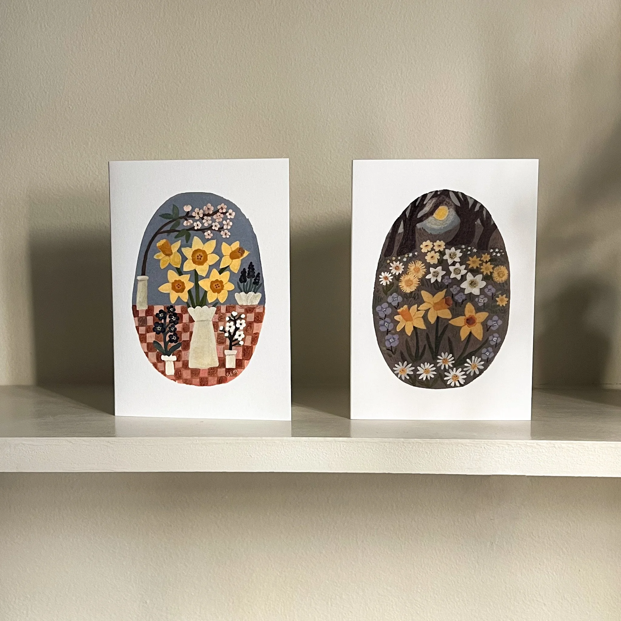 Floral Illustration Mother's Day Cards