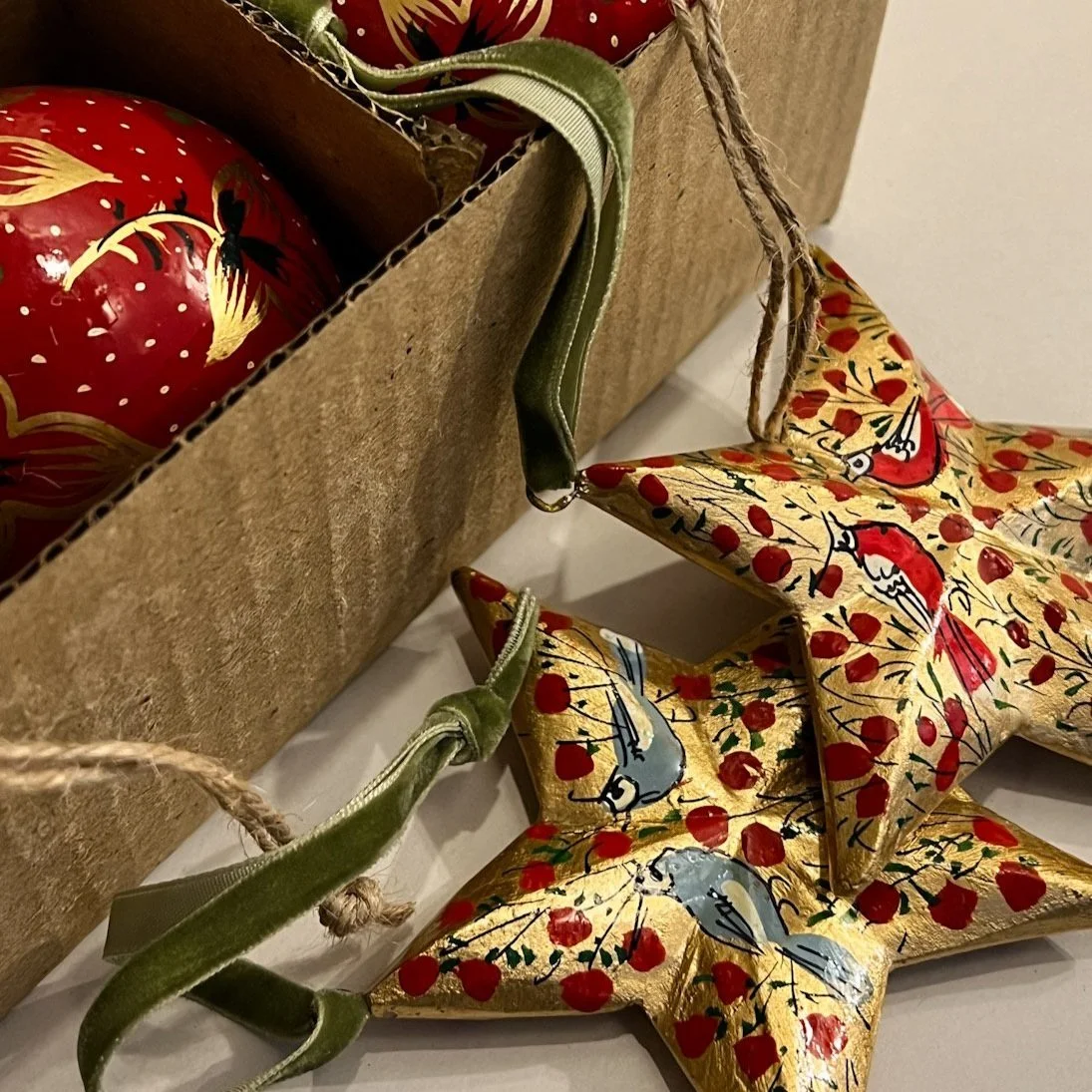 Hand Painted Christmas Baubles