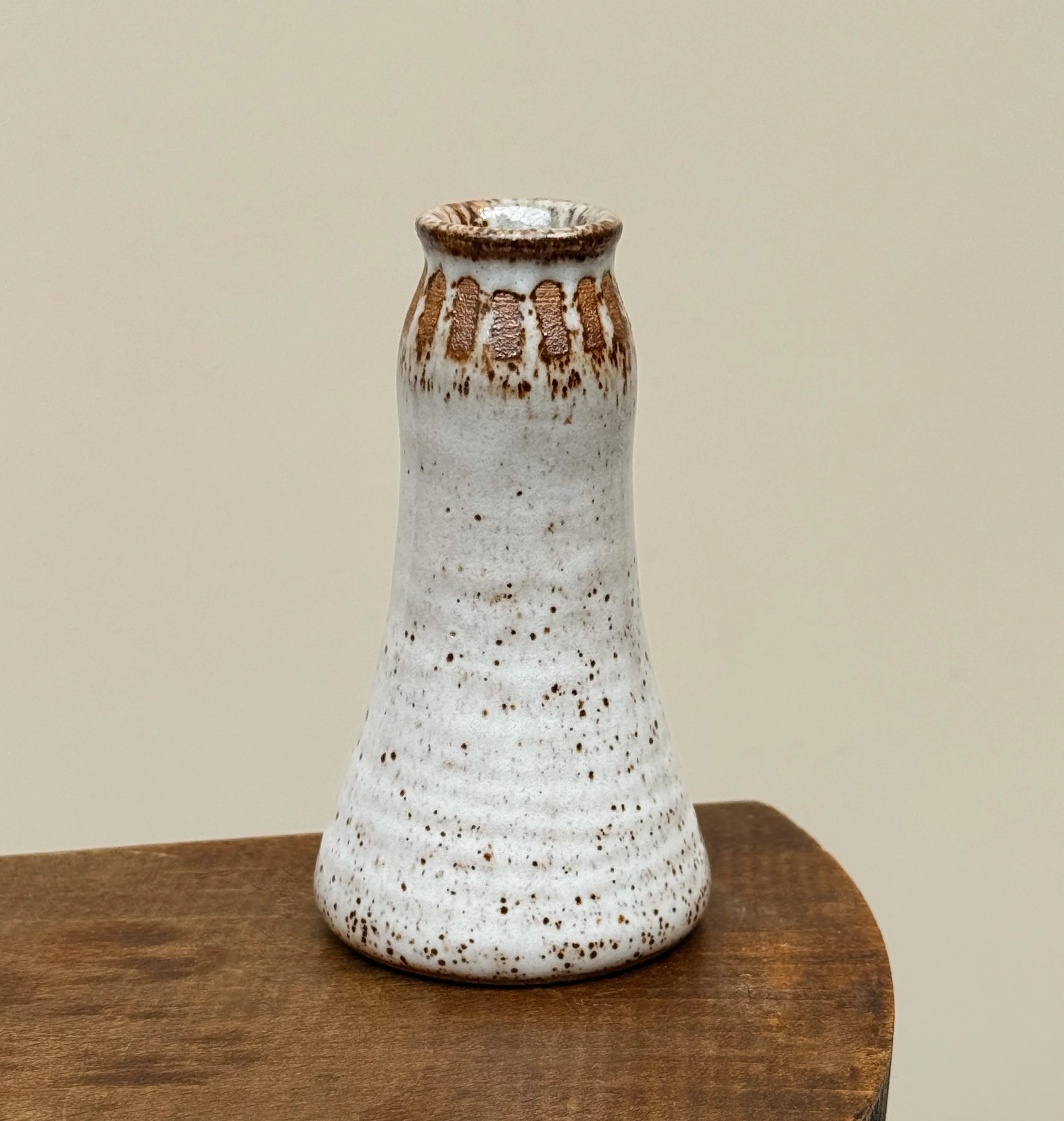 Wood-Fired Ceramic Bud Vase