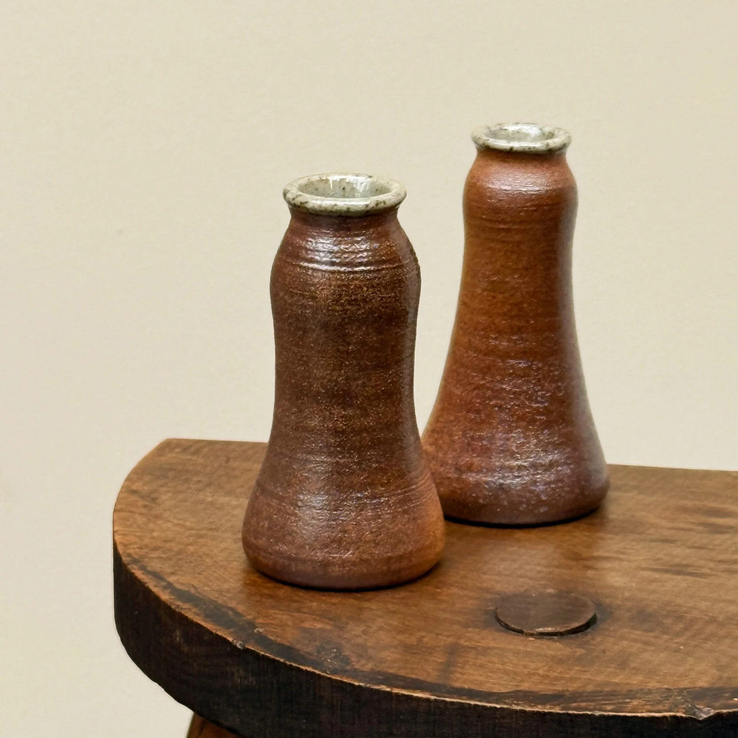 Wood-Fired Ceramic Bud Vases