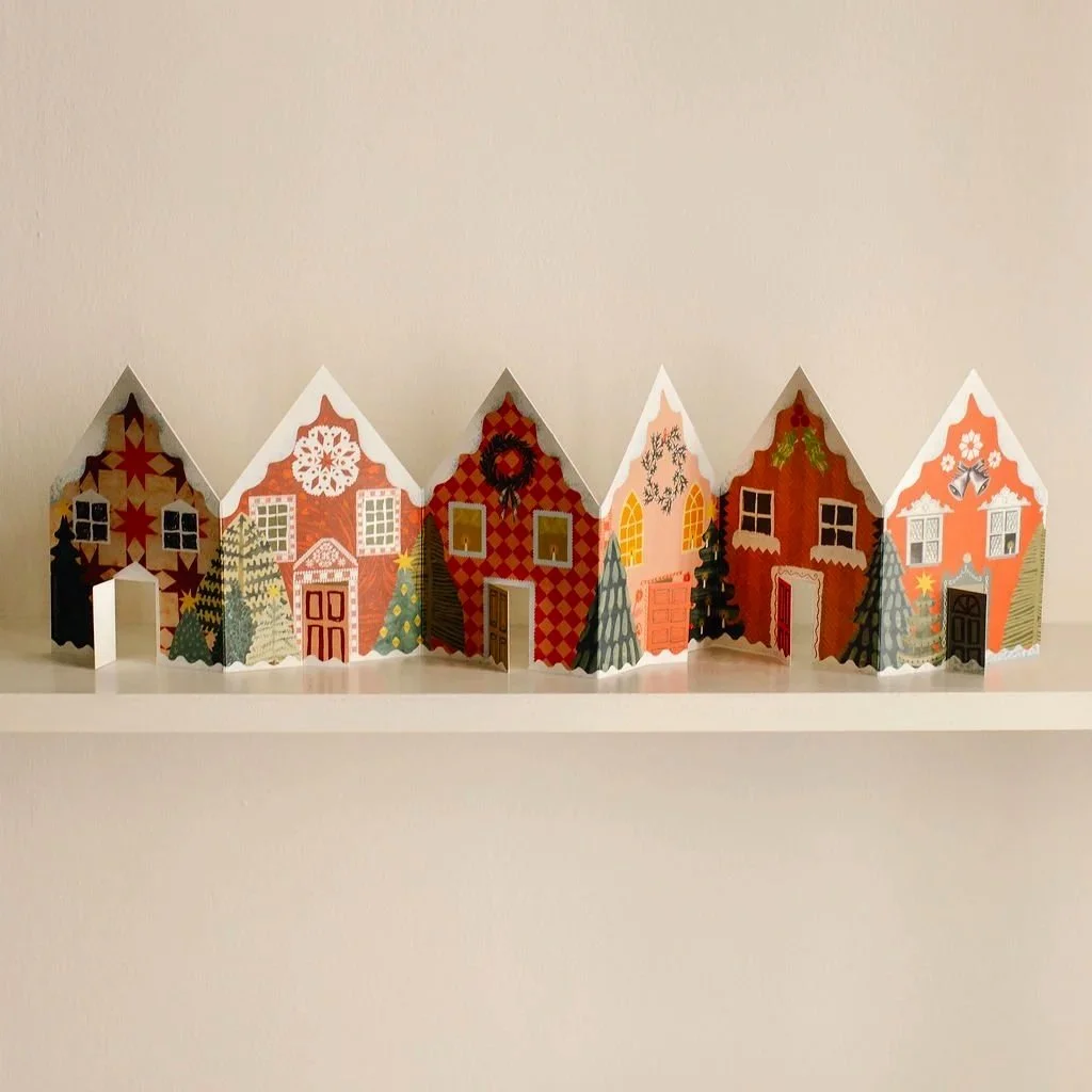 Hadley Christmas Houses Concertina Card
