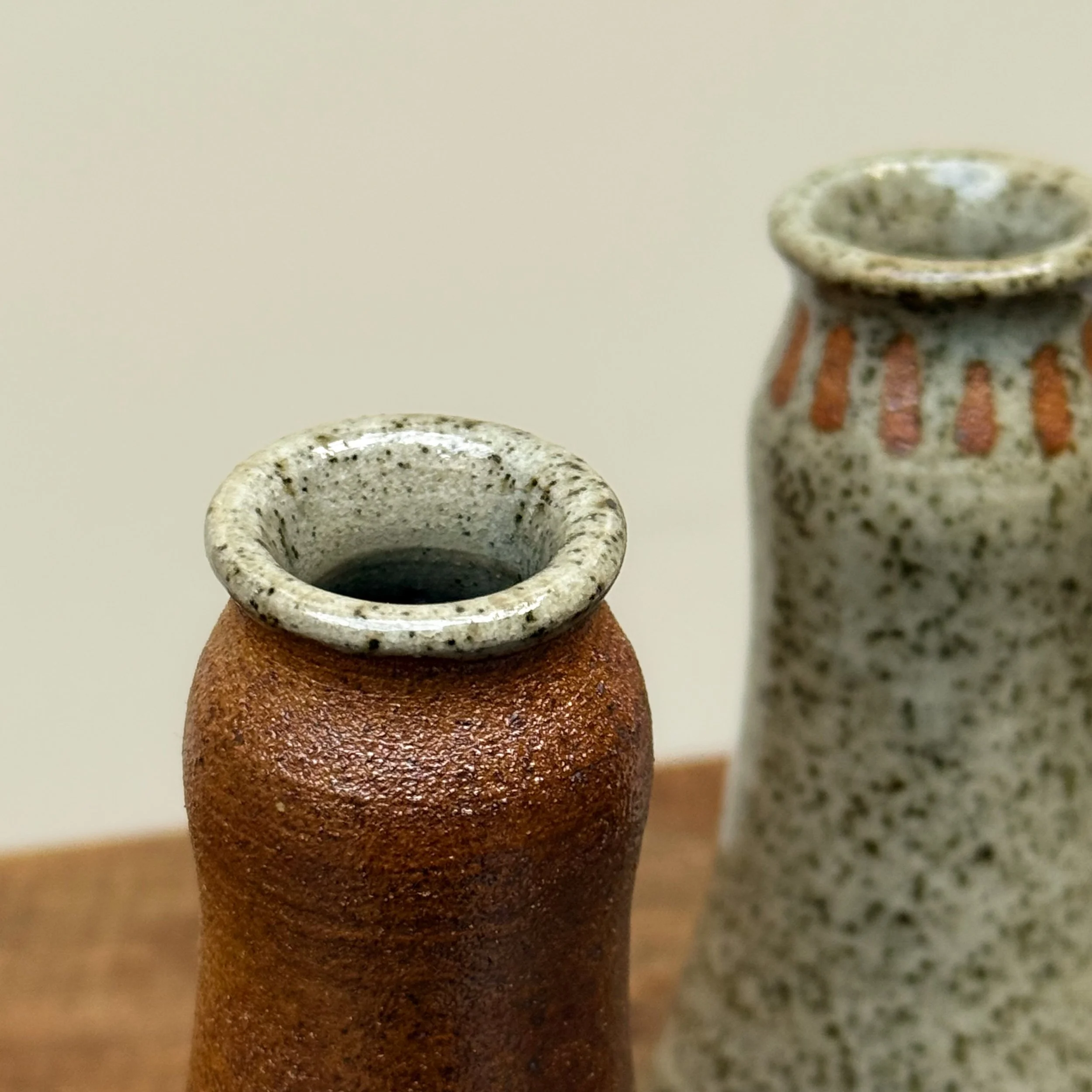 Wood-Fired Ceramic Bud Vases