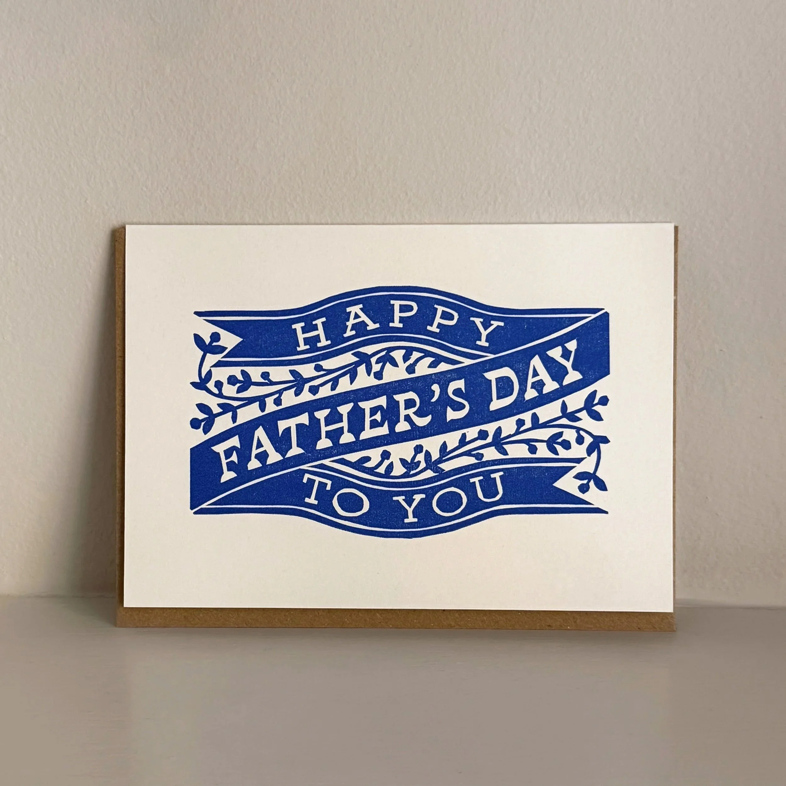 Happy Father's Day Card Blue